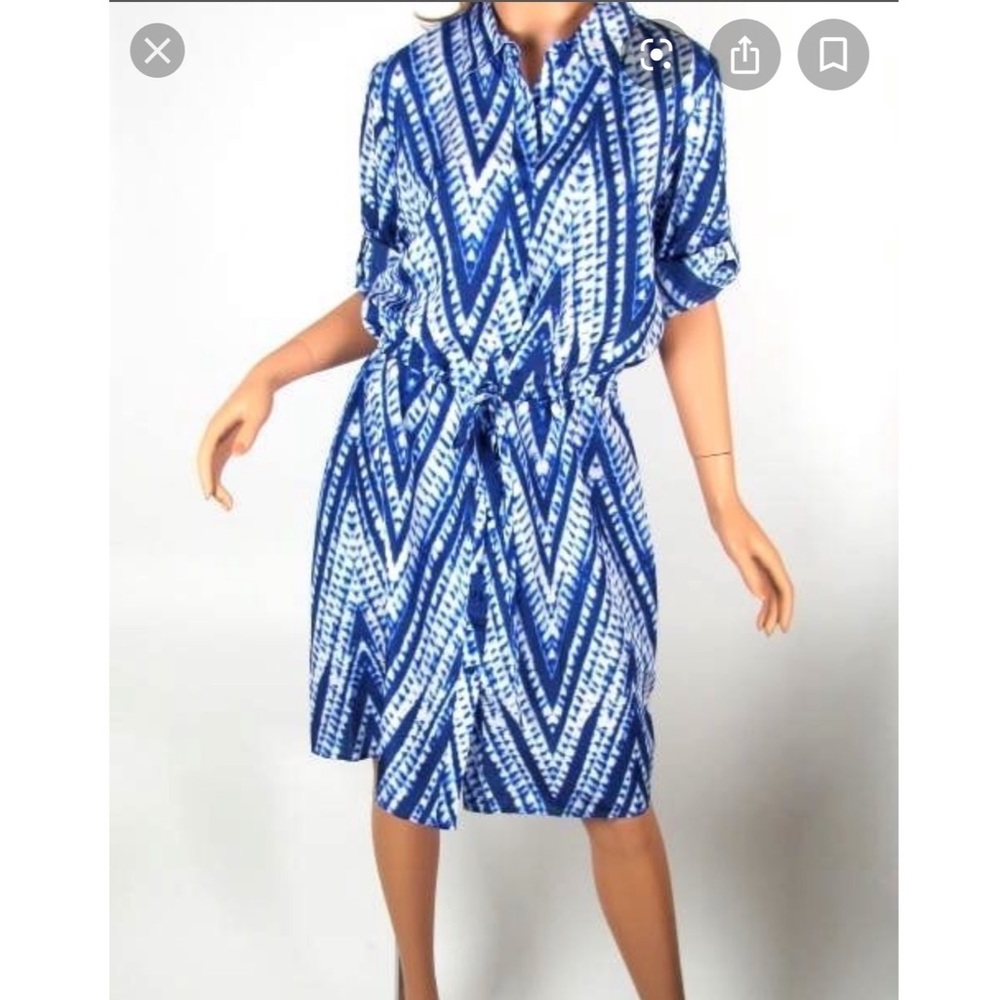 Calvin Klein Silk Shirt Dress